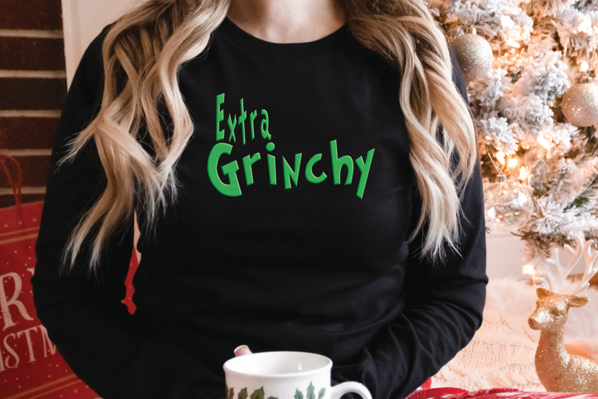 PUFF Bah Humbug/Extra Grinchy Screen Print Transfer 12-209