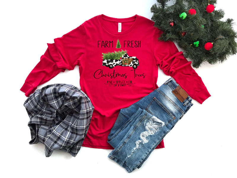 Farm Fresh Trees-Cowhide Truck (DTF) 12-355