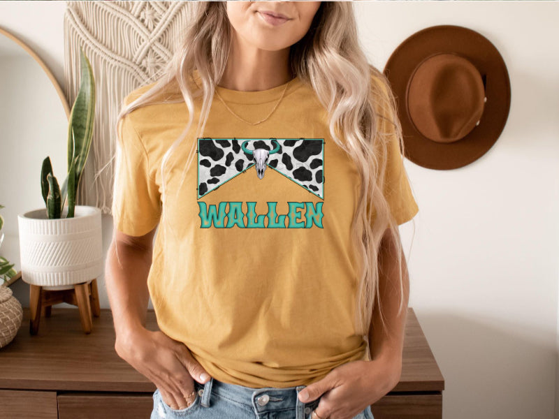 Mint Cowhide-Bull Skull- (HIGH HEAT) #M815