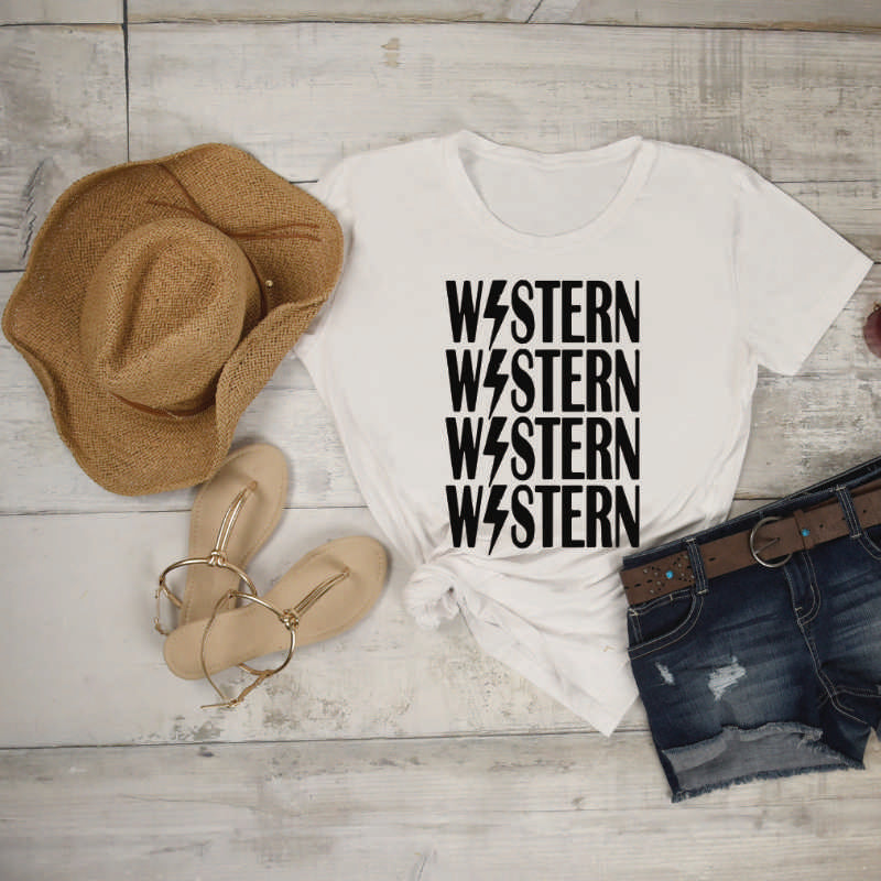 Western Stacked (Black Ink) (HIGH HEAT 375/7) #1043 - RAJE