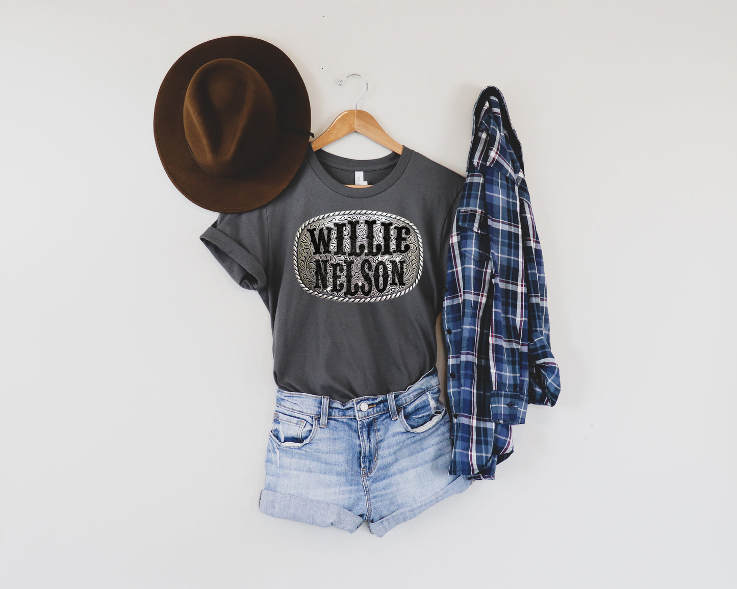Willie Nelson Buckle (HIGH HEAT) #8839