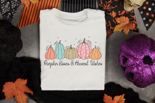 Pumpkin Kisses and Harvest Wishes (DTF) 10-217