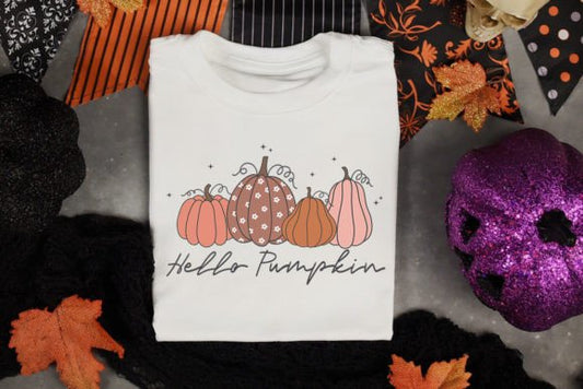 Natural Hello Pumpkin (DTF) 10-129