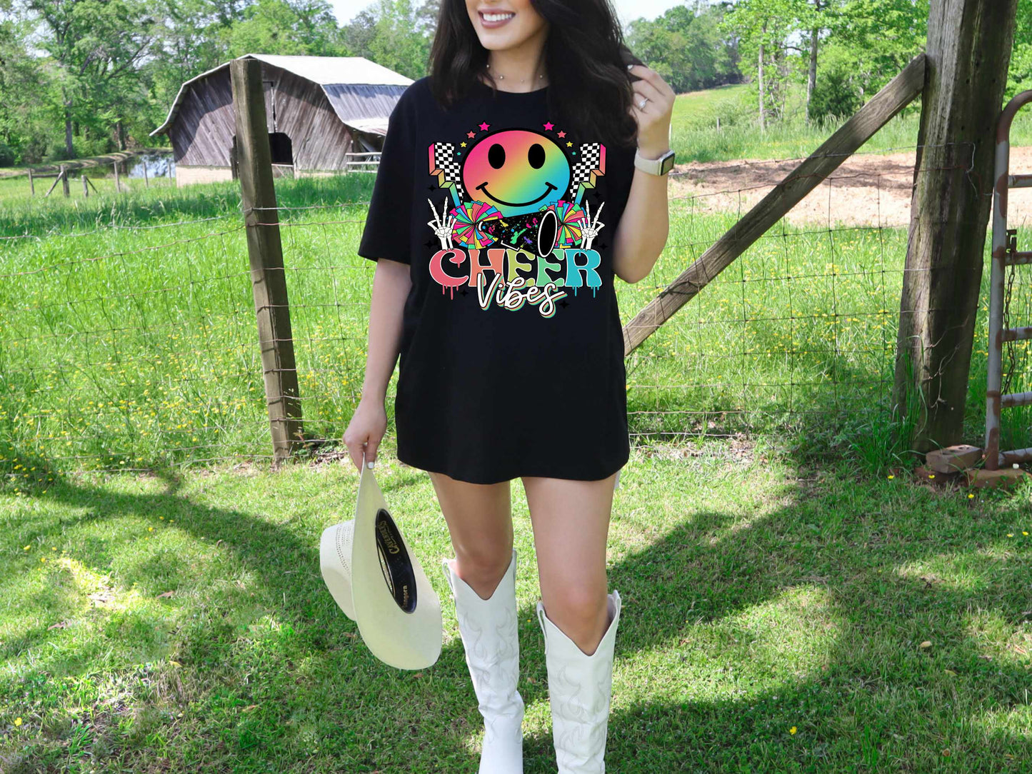 Cheer Vibes Neon (DTF) 187A