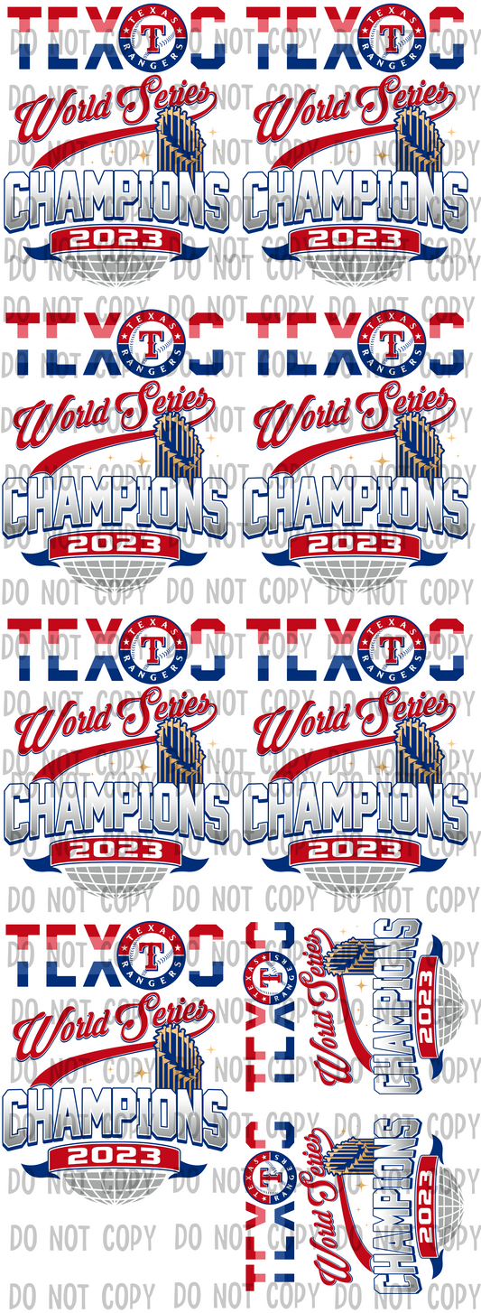 TR World Series Champs Pre-Made DTF GANG SHEET