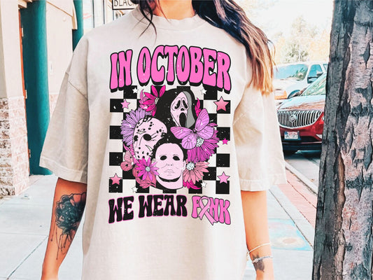 IN OCTOBER WE WEAR PINK-HORROR 261PO