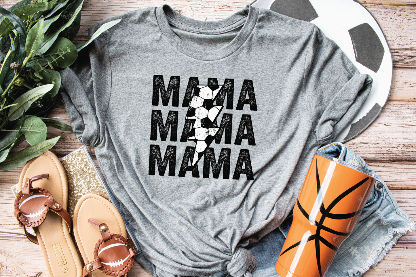 Soccer Stacked Mama (DTF) 3068