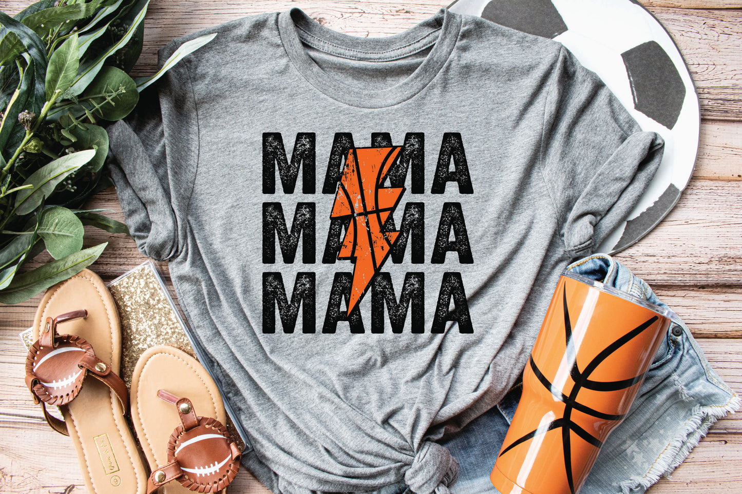 Basketball Stacked Mama (DTF) 3069