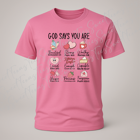 God says you are... CG0201 DTF Transfer