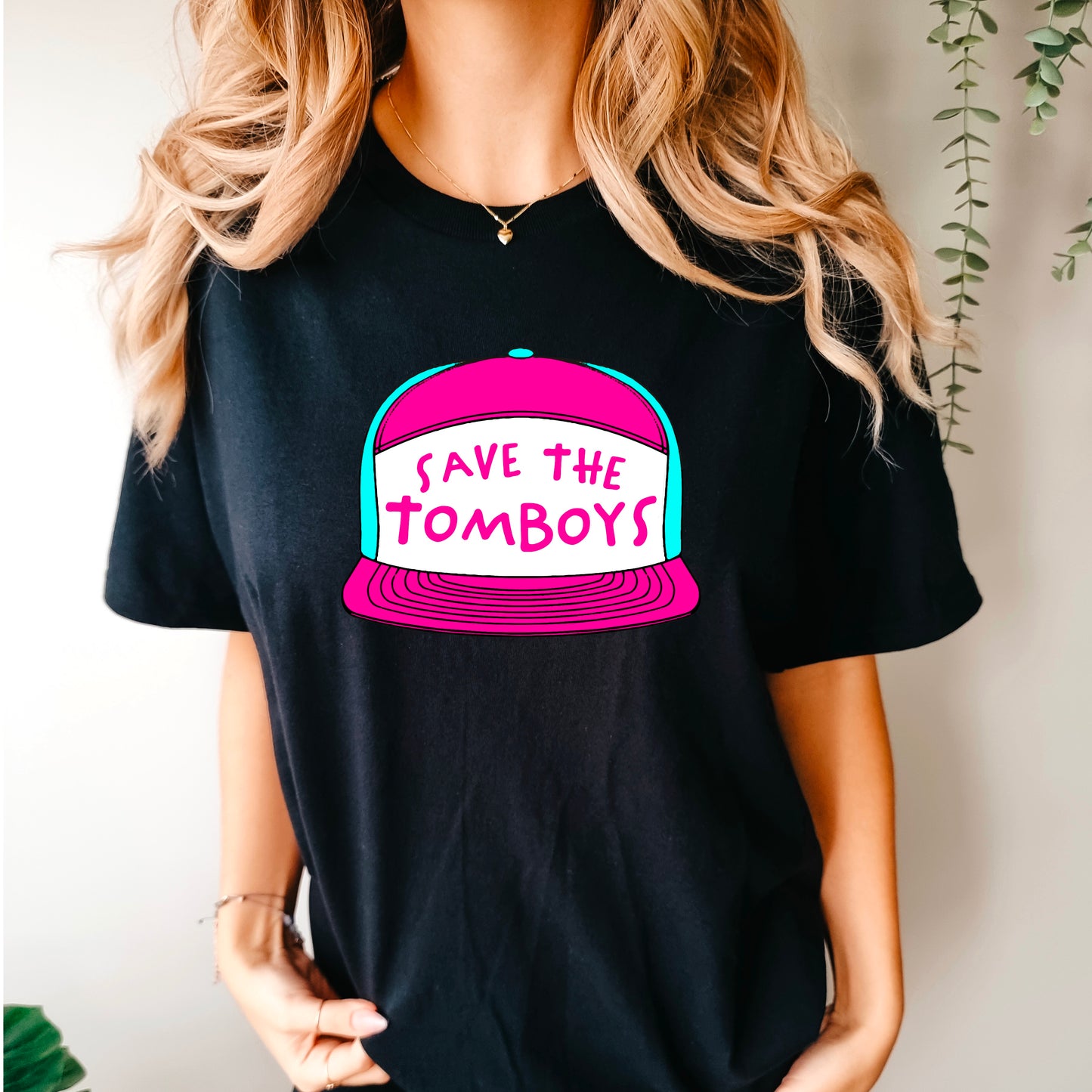 Save The Tomboys Pink Hat (DTF) 4167KPI