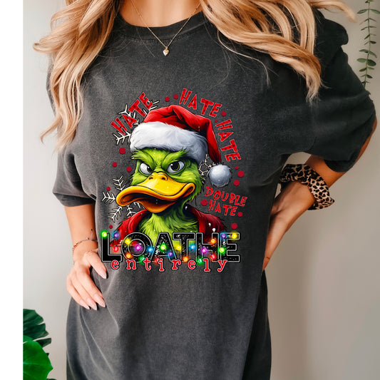 Green Duck Hate Double Hate (DTF) TE0235