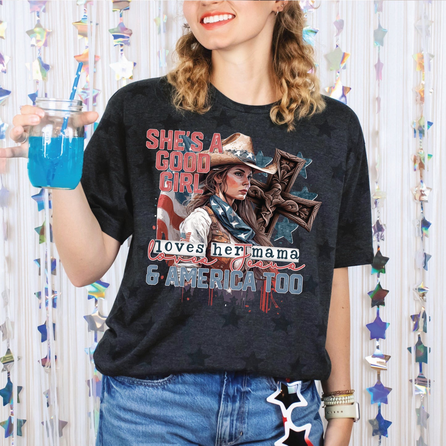 She's a Good Girl-Cowgirl (DTF) TE0075