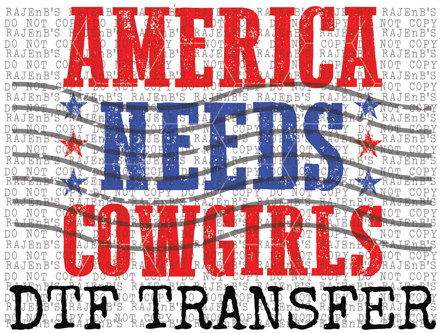 America Needs Cowgirls (DTF) 1099