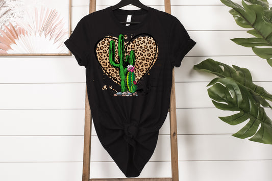 Cactus Leopard Heart (DTF) 1130