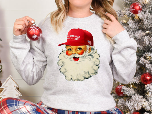 TRUMP SANTA-BASEBALL CAP-MAGA-FJB (DTF TRANSFER) 12-695