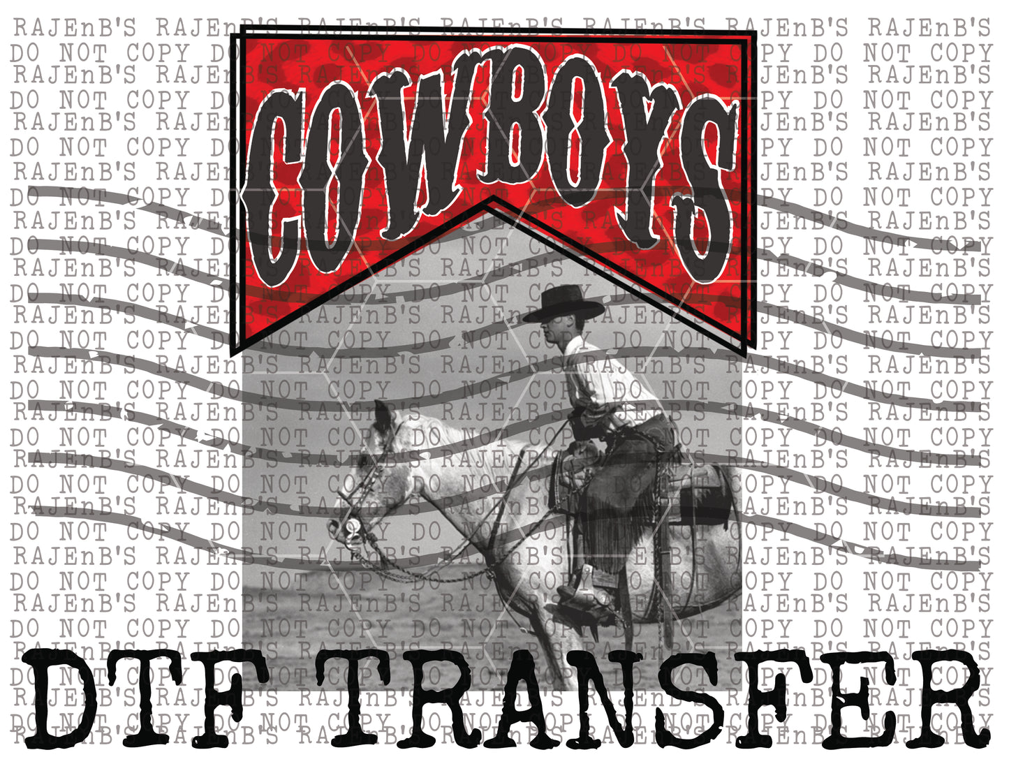 Cowboy Horse Logo (DTF) 1207