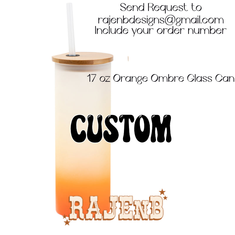CUSTOM 17 oz Frosted Gradient Glass Tumbler-Completed WHOLESALE