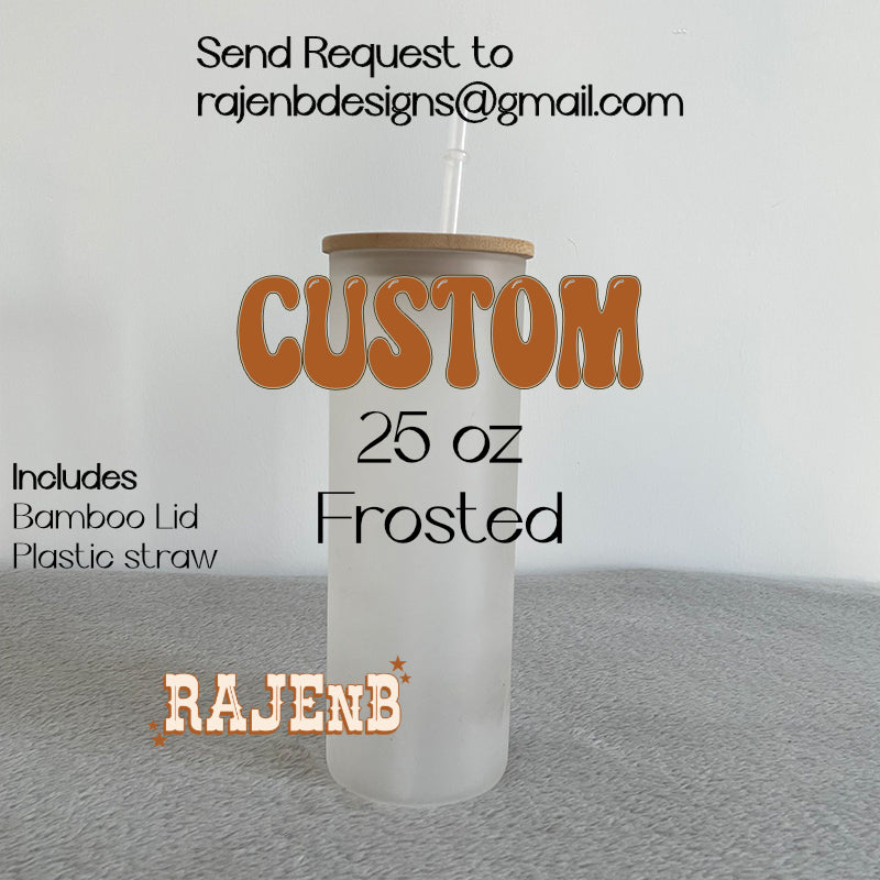 CUSTOM 25 oz Sublimation Beer Shaped Glass-COMPLETED