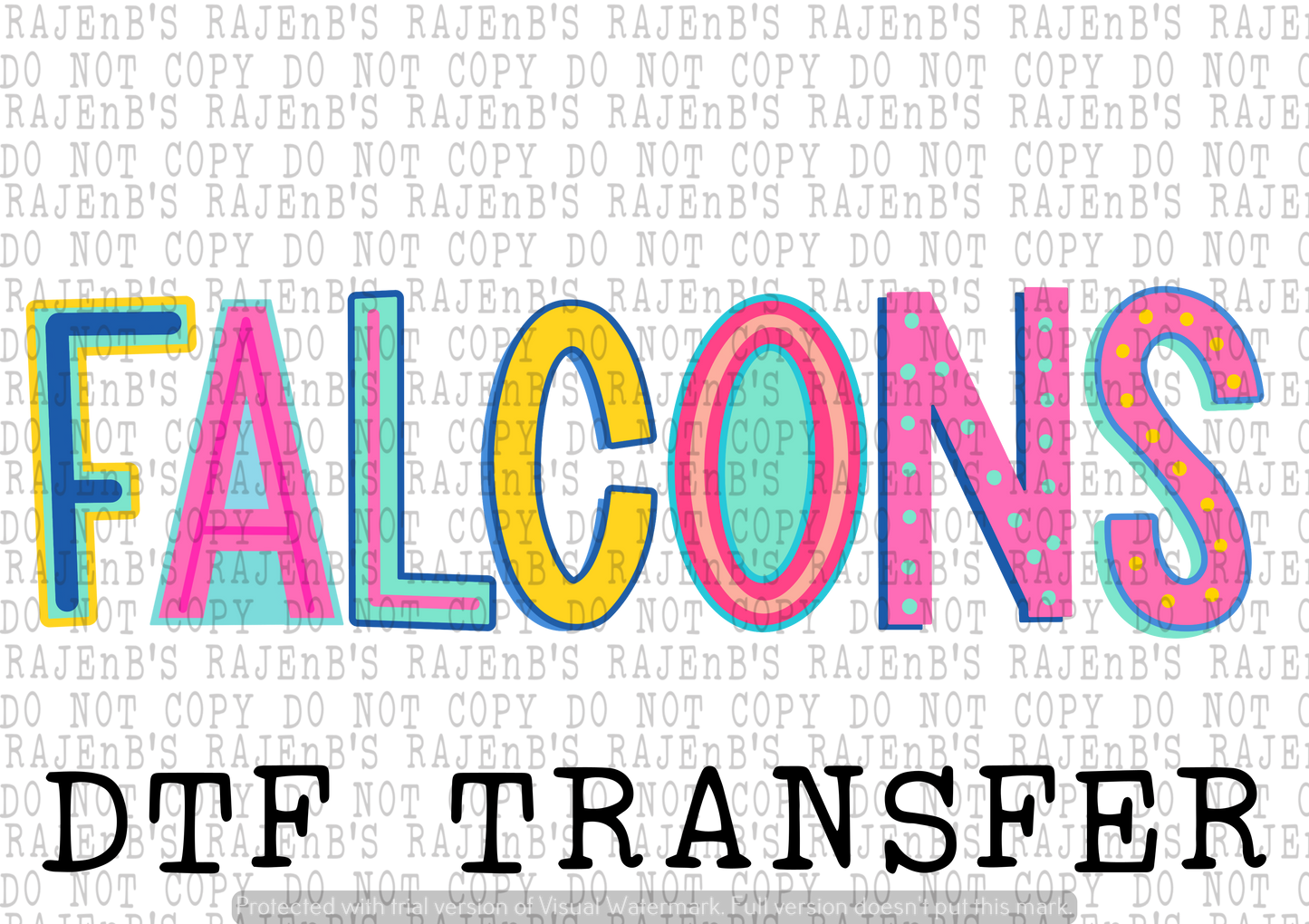 Falcons Mascot (DTF) 3021