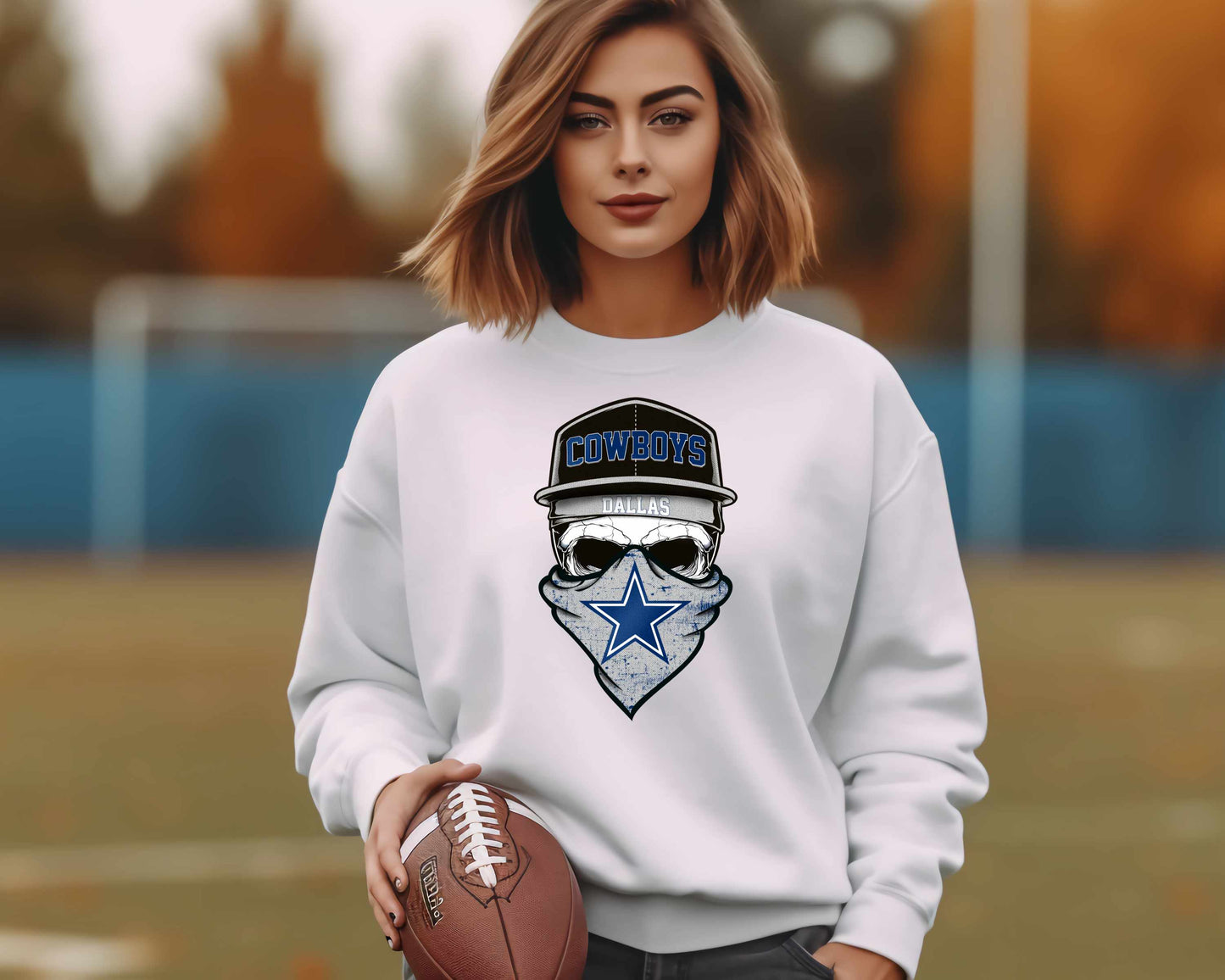 DALLAS COWBOYS SKULL DTF TRANSFER 3334