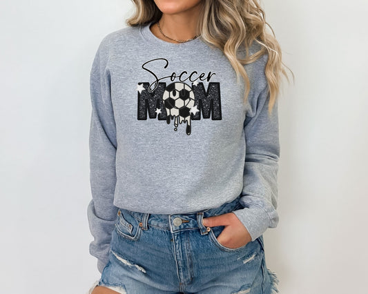 SOCCER MOM-FAUX EMBROIDERY (DTF) 3605