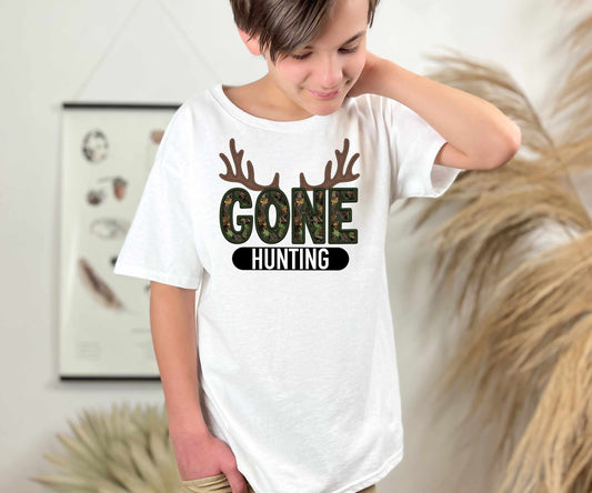 GONE HUNTING-FAUX SEQUIN EMBROIDERY (EFFECT) DTF 3619