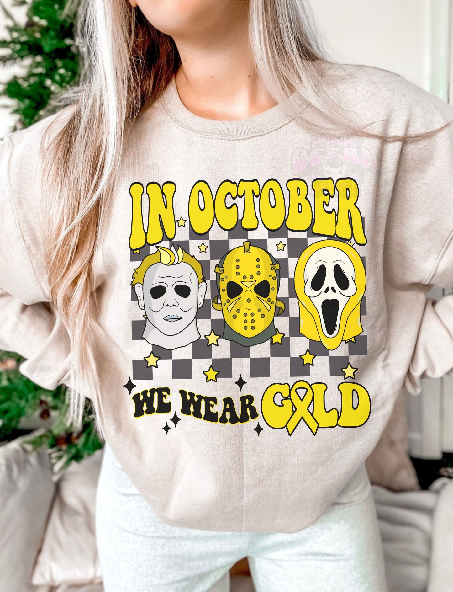 IN OCTOBER WE WEAR GOLD DTF 400AZ