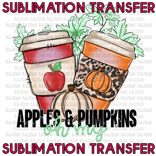 Apples & Pumpkins Oh My! - SUBLIMATION TRANSFER 4120SUB