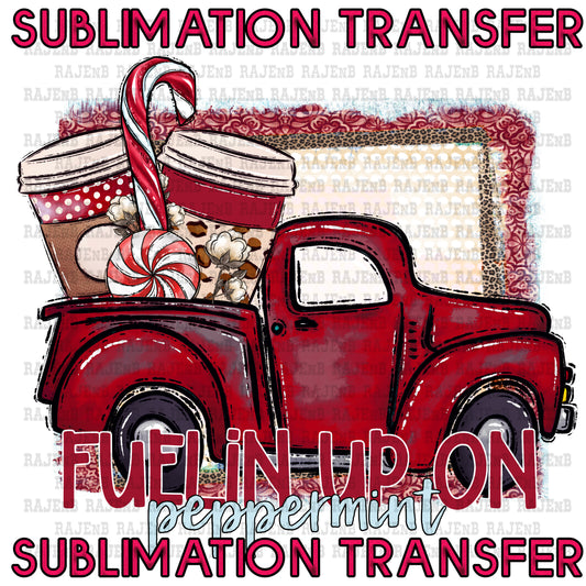 Peppermint Truck - SUBLIMATION TRANSFER 4135SUB