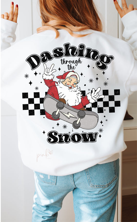 DASHING THROUGHT THE SNOW-SANTA DTF 419AZ