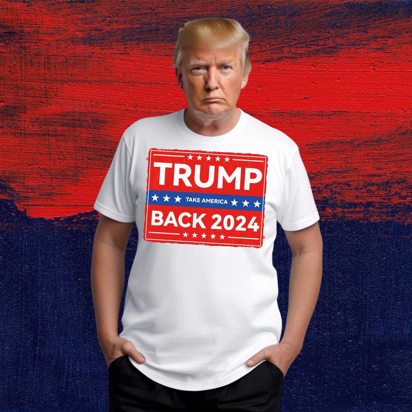 TRUMP 2024 TAKE AMERICA BACK-RED (DTF) 4213KPI