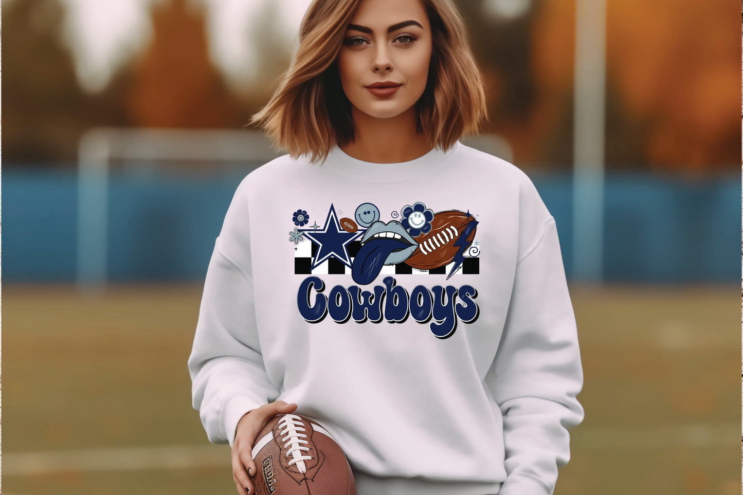 DALLAS COWBOYS RETRO COLLAGE DTF TRANSFER 4406