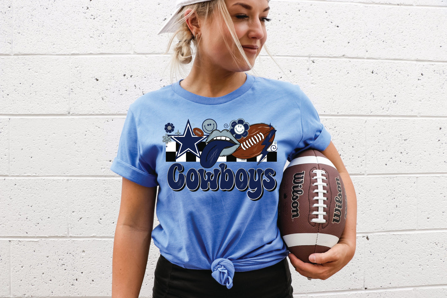 DALLAS COWBOYS RETRO COLLAGE DTF TRANSFER 4406