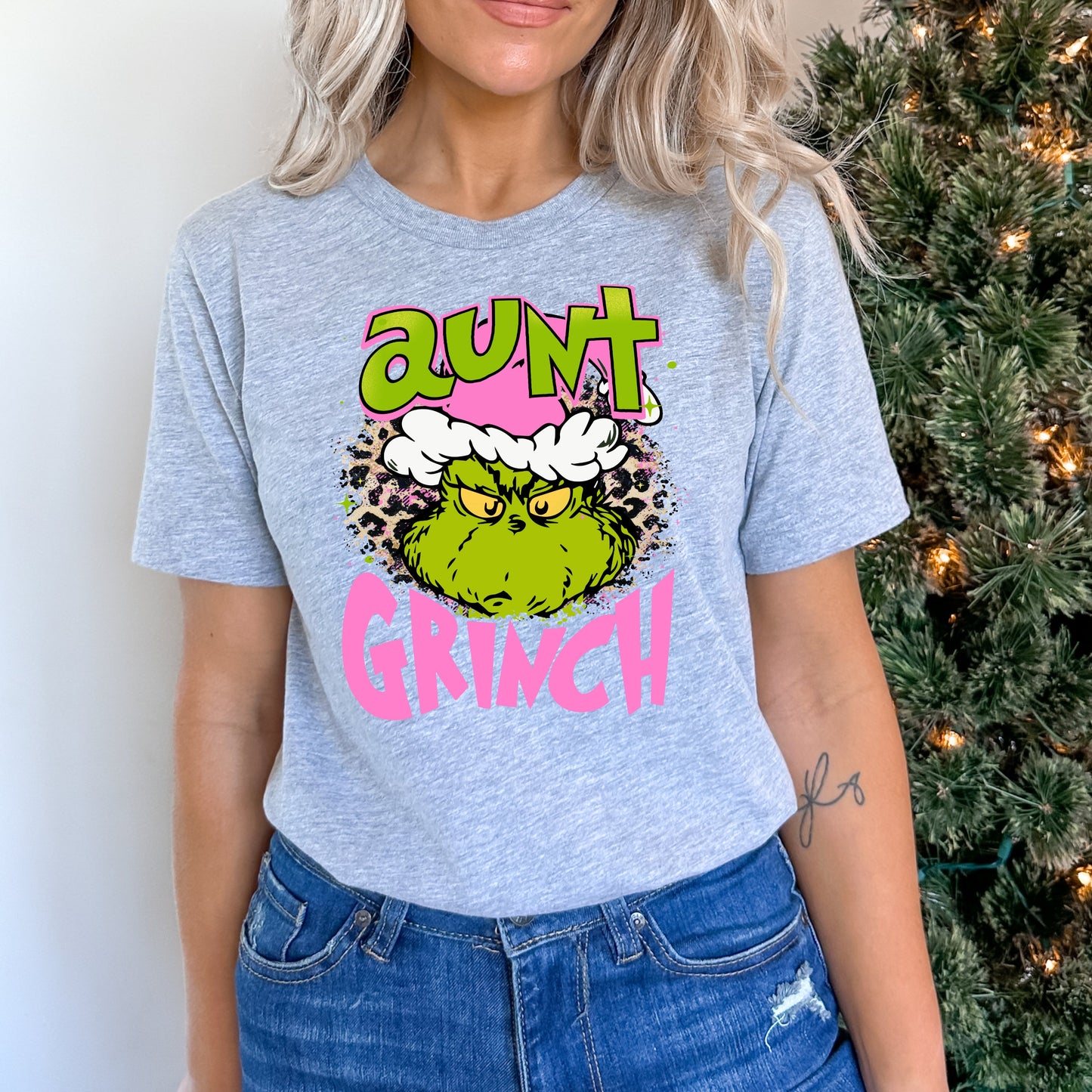 AUNT MEAN GREEN-PINK (DTF) 4418KPI