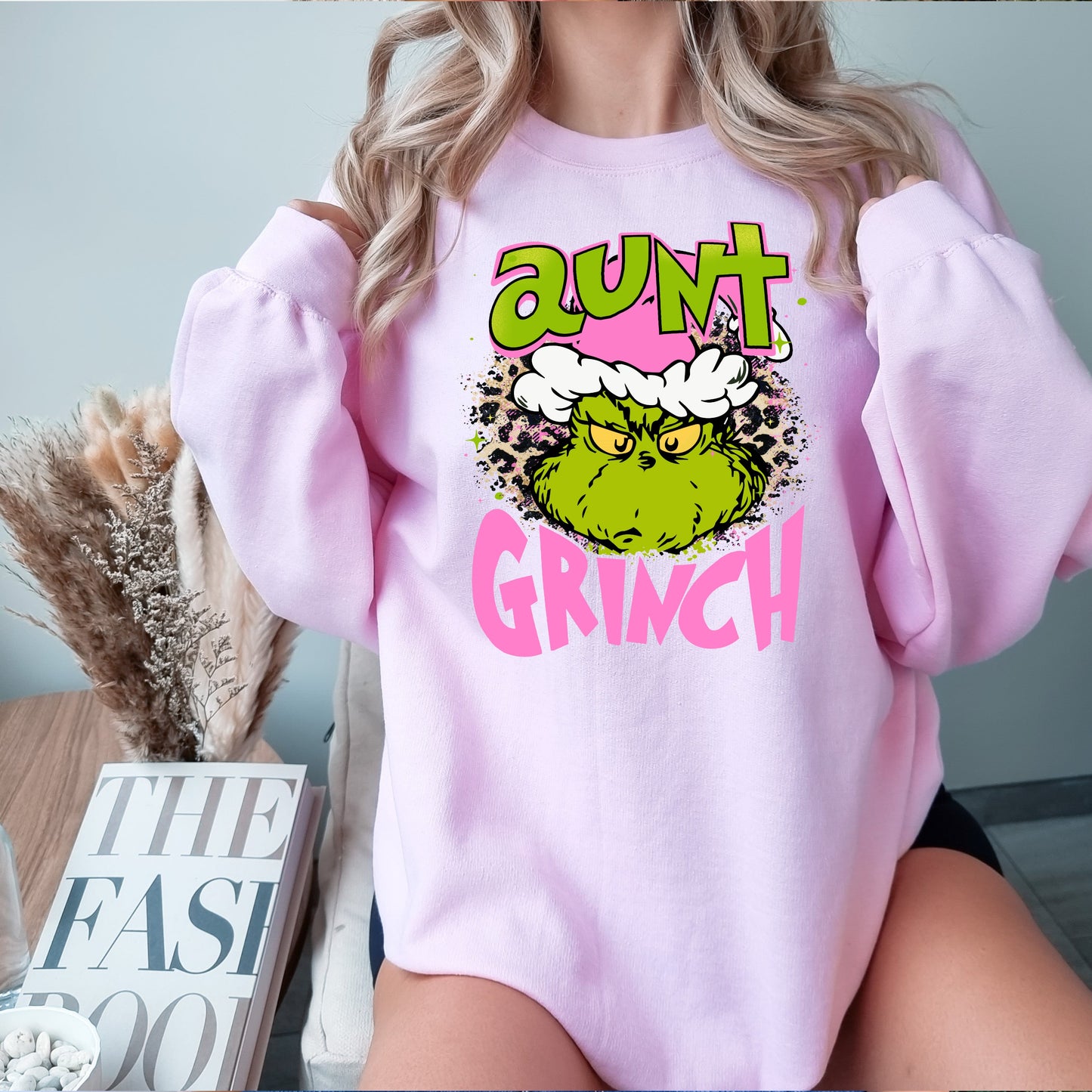 AUNT MEAN GREEN-PINK (DTF) 4418KPI