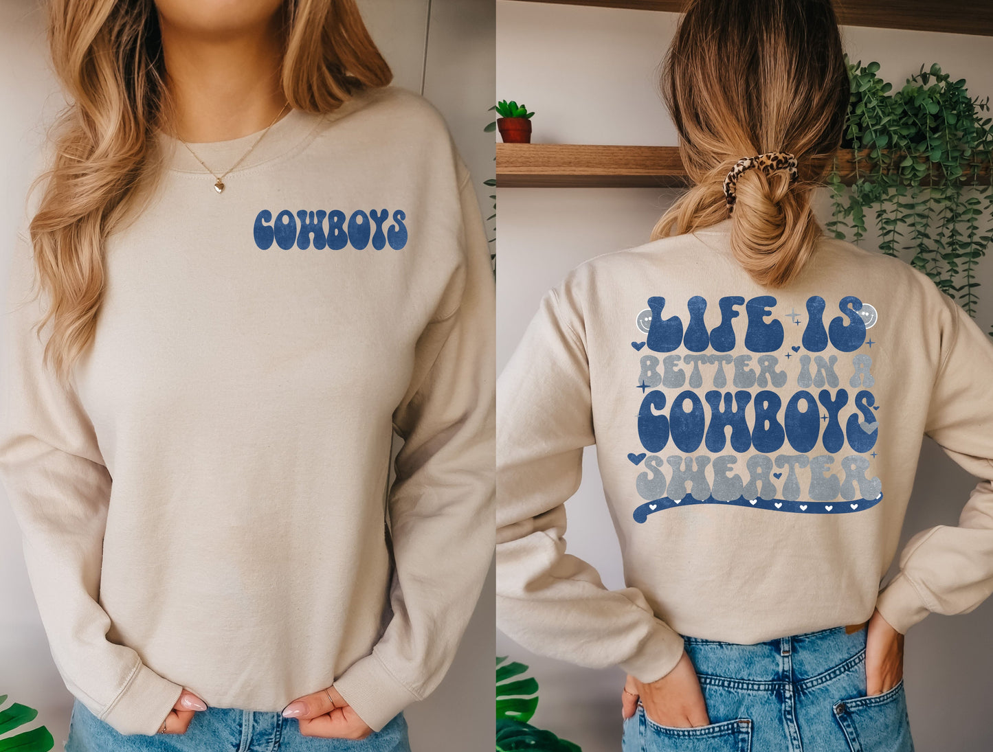 LIFE IS BETTER IN A COWBOYS SWEATER (DTF) 4444KPI