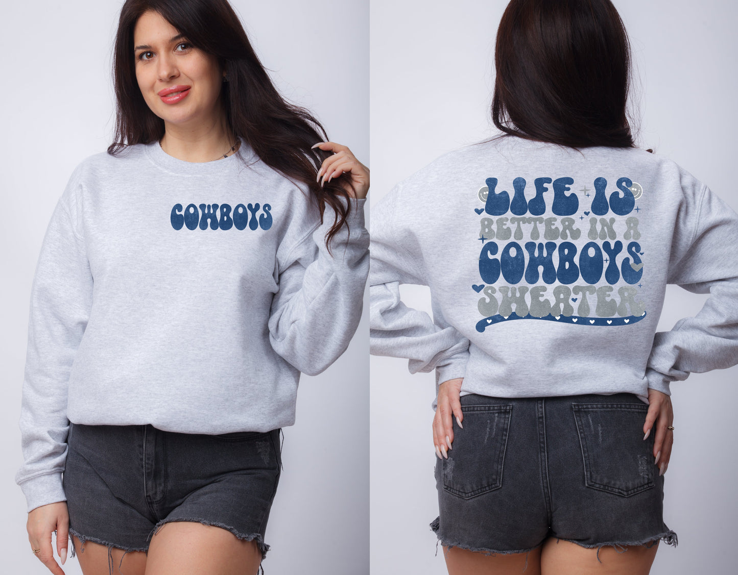 LIFE IS BETTER IN A COWBOYS SWEATER (DTF) 4444KPI