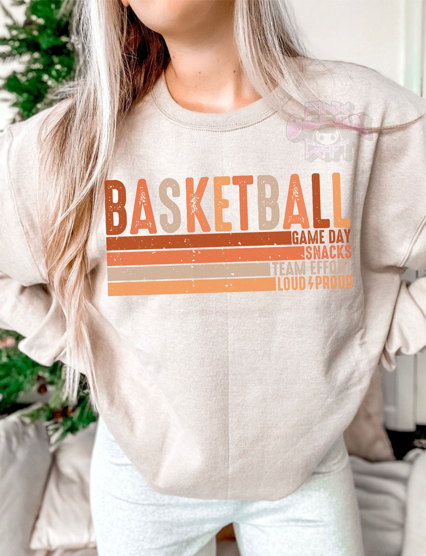 BASKETBALL VINTAGE STACKED (DTF) 506AZ