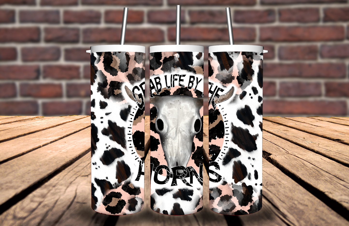 Grab Life by the Horns Tumbler #5085T