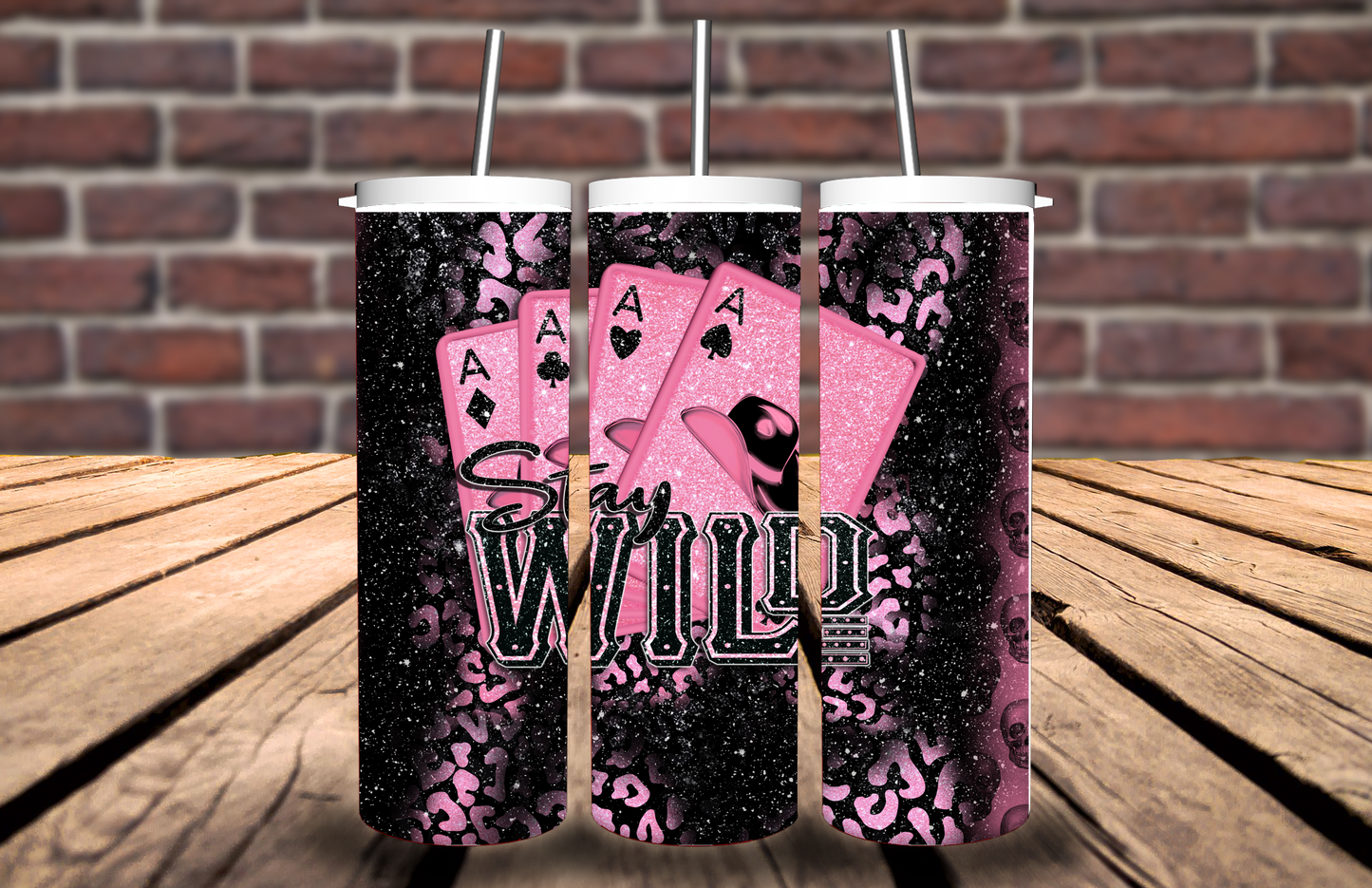 Stay Wild Cards Tumbler #5094T