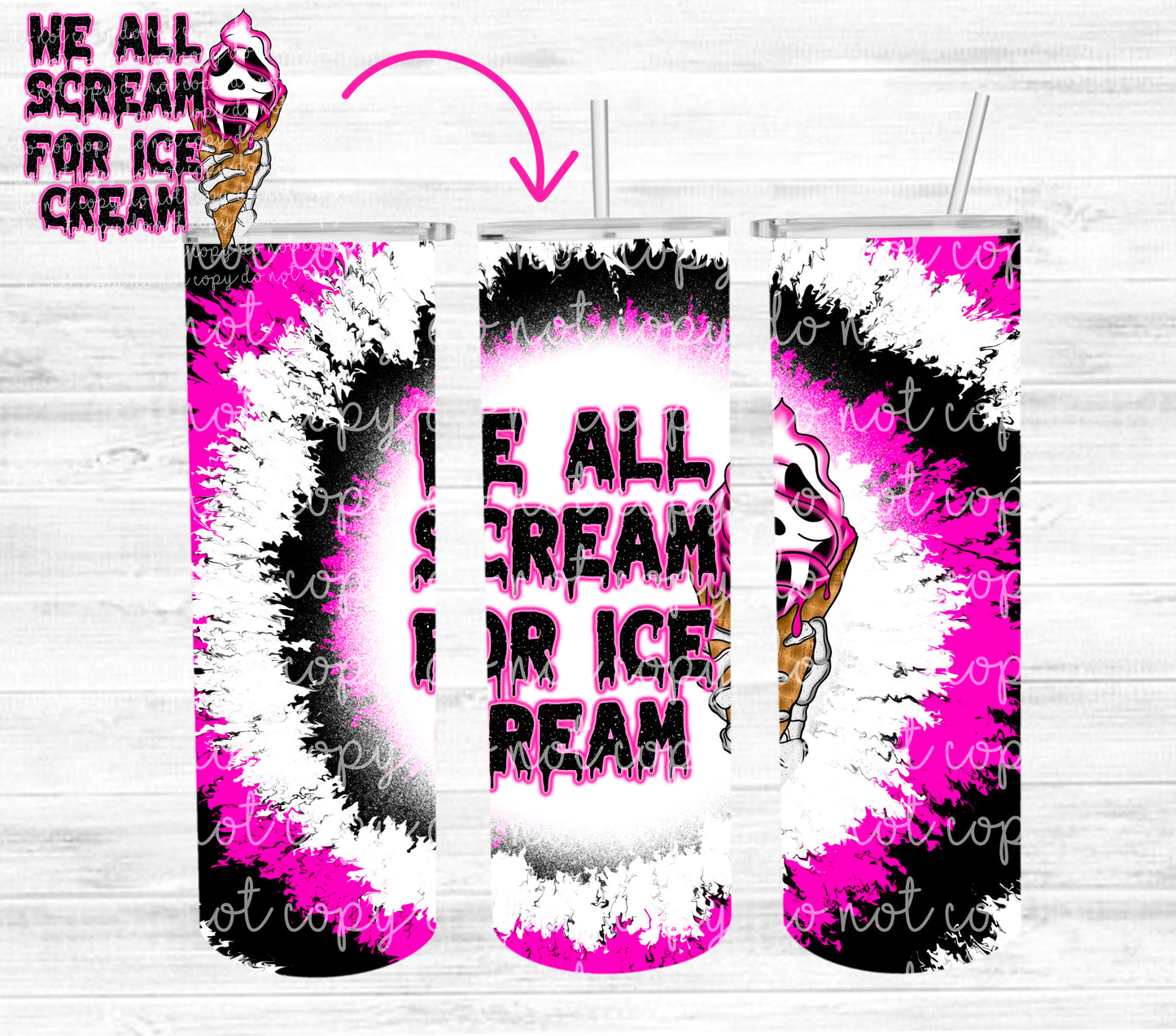 We all scream for Ice Cream Tumbler #5101T