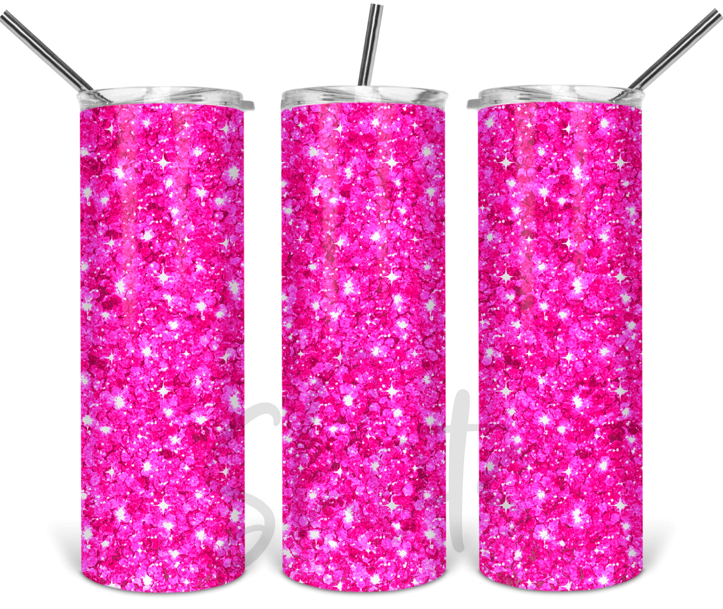 Pink Glitter Bling 20 oz Tumbler 5214T