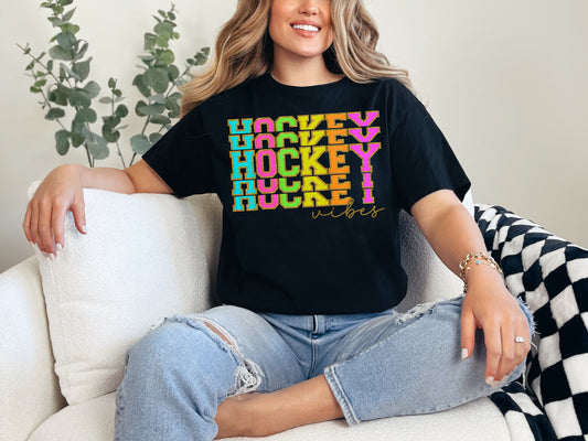 HOCKEY VIBES-FAUX CHENILLE (DTF TRANSFER) 55SS