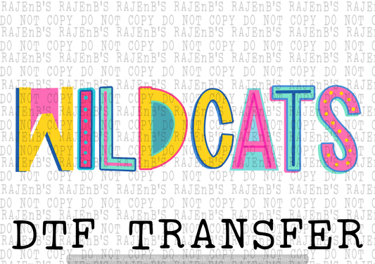 Wildcats Mascot (DTF) 3042