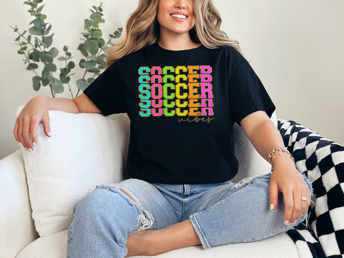 SOCCER-FAUX CHENILLE (DTF TRANSFER) 63SS