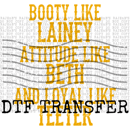 L@iney, B3th, and T33ter GOLD (DTF) 894