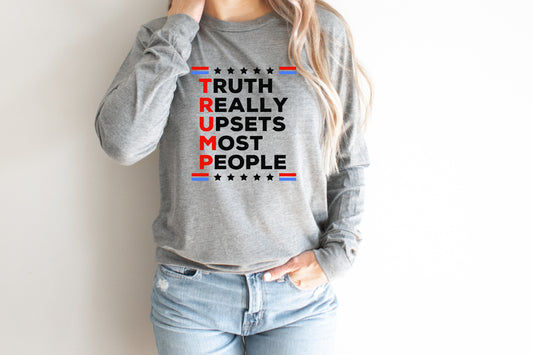 Truth Really Upsets Most People-Trump BLACK (DTF) 924