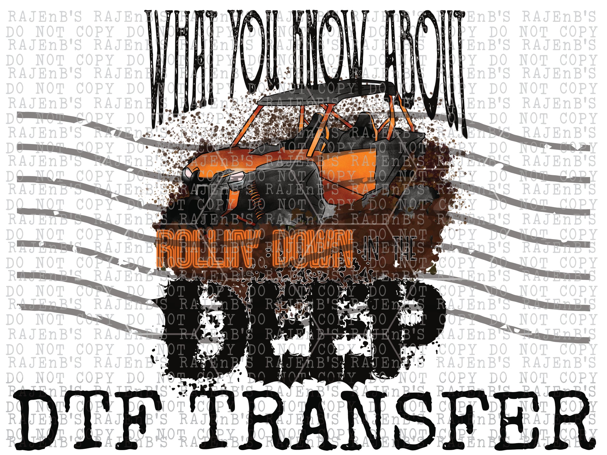 Talon Orange-Rolling Down in the Deep-SXS-ATV (DTF)  DTFCCC47 - RAJE 