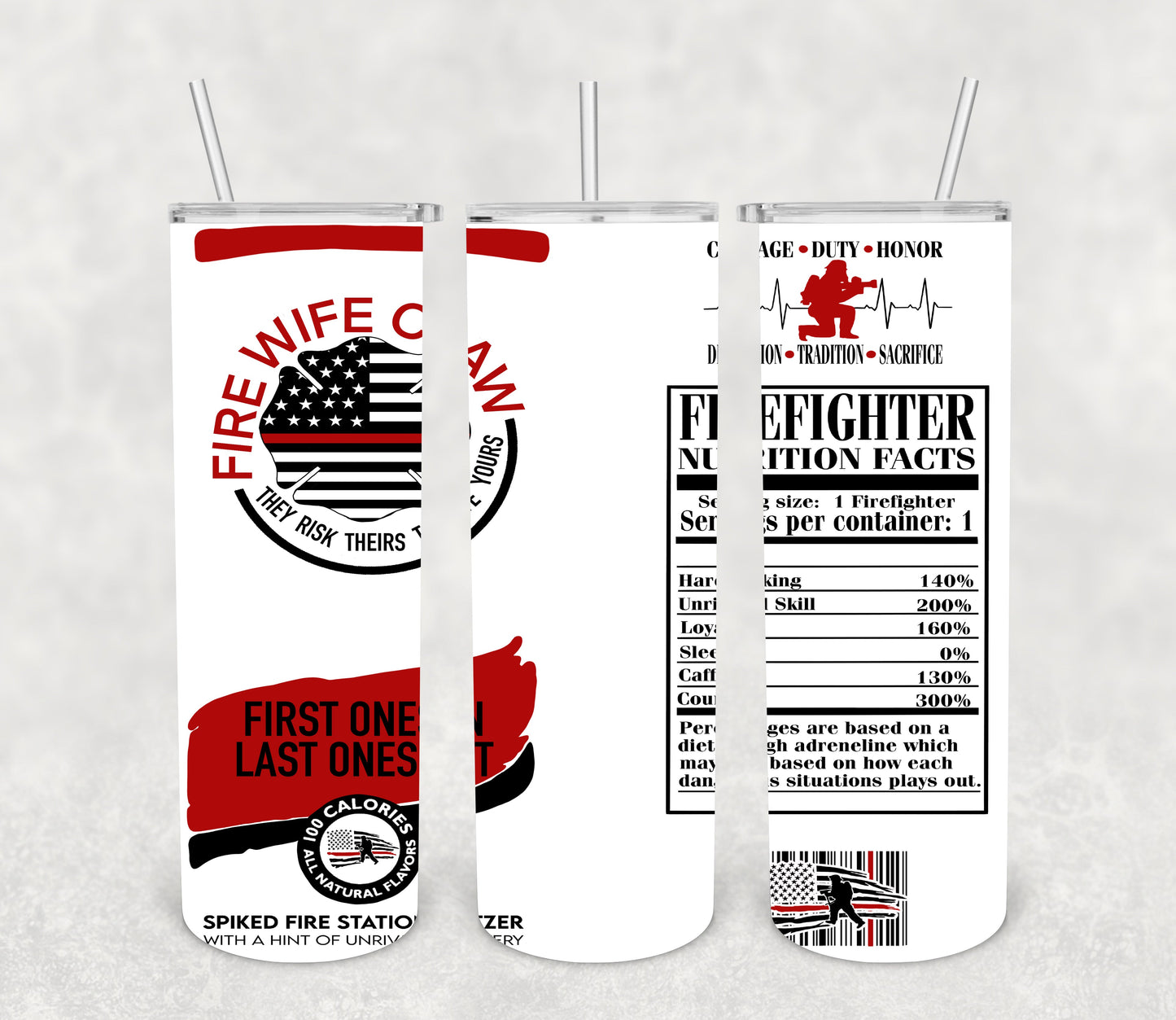 Firefighter Claw Wife Tumbler #5004T