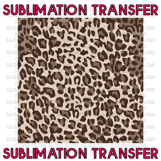 Leopard5 Background Sheet Sublimation Transfer #4087SUB